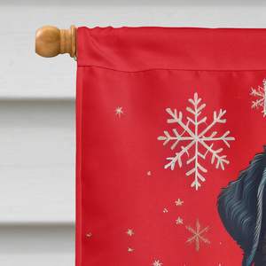 Bouvier des Flandres vacaciones Navidad gran porche decorativo patio Banner poliéster casa tamaño colgante de pared - Product Image 3