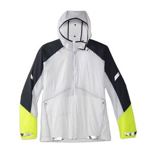 Chaqueta reflectante de alta visibilidad para correr, chaqueta de seguridad para hombre, para correr de noche, cortavientos impermeable, equipo deportivo, color blanco - Product Image 1