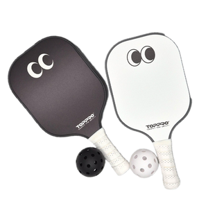 ชุดไม้พายพิเคิลบอลไฟเบอร์กลาส T7027 Toppro ฝาครอบคริสตัลแบบพรีเมี่ยม PU ตัดด้วยเลเซอร์โพลีเมอร์รังผึ้ง - Product Image 6