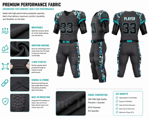 Conjunto de Uniforme de Fútbol Americano Más Vendido, Diseño Personalizado, Pantalones y Camiseta de Tela Transpirable, Ropa Deportiva para Entrenamiento y Juego, Fabricante - Product Image 6
