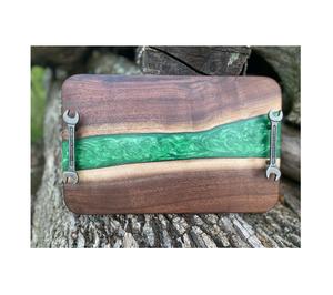 Plateau en bois et résine personnalisé, meilleure vente, plateau de service pour aliments avec design sur mesure, plateau de service pour la maison, la cuisine, la table, la vaisselle - Product Image 2