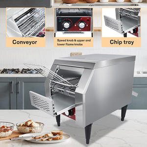 Tostapane Elettrico Commerciale a Nastro Trasportatore per Ristoranti e Panetterie, 220V, 1350W, 180 Pezzi/Ora, in Vendita - Product Image 3