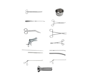 Kit d'instruments chirurgicaux manuels en acier inoxydable réutilisable pour l'insertion et l'extraction d'un DIU, examen gynécologique - Product Image 3
