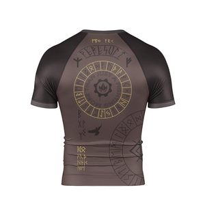 Rashguard Unisexe Sur Mesure OEM, Protection UV par Sublimation, Compression, Séchage Rapide, Polyester, Vêtements de Sport Athlétiques, Fabrication OEM - Product Image 3