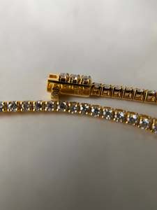 Pulsera con Dijes de Moissanita, Plata 925 con Baño de Rodio, Corte Brillante, Estilo Bohemio, Lujo, Brillante, Certificado GRA, Nupcial - Product Image 4