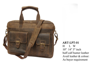 Zipper Closure Leather Laptop <b>Bag</b> Secure Laptop and <b>Document</b> Storage By Manufacturer At Best Price Laptop <b>Bag</b> - Product Image 2