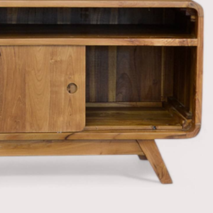 Aparador de Estilo Tradicional con Estructura de Madera de Teca para Almacenamiento Multifuncional y Decoración - Product Image 6