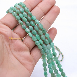Prix de gros Pierres précieuses en émeraude naturelle faites à la main, non montées, certifiées GIA, 2 couches, 117 carats, non traitées thermiquement, pour collier vert - Product Image 5