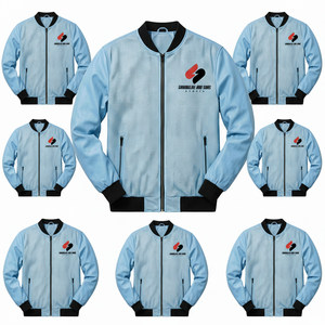 High Quality Men Bomber <b>Jacket</b> PU Leather <b>Red</b> Custom Logo Zip Up Casual Fashion <b>Jacket</b> - Product Image 4