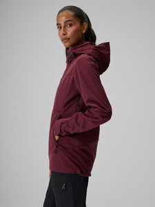 Veste softshell pour femme personnalisée, à capuche, décontractée, coupe-vent, fermeture éclair intégrale, poches utilitaires, légère, résistante aux intempéries - Product Image 3