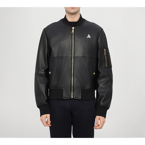 Chaqueta Bomber de Cuero de Alta Calidad para Hombre, Chaquetas de Cuero para Hombre, Artículo de Moda 2026: Chaqueta Bomber - Product Image 1