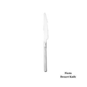 Ensemble de couverts élégants en acier inoxydable 18/8 avec manches courbes pour les tables à manger modernes, service de steaks, poissons et desserts - Product Image 3