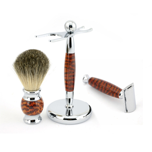 LEO BEAUTY PRO Men's Beard Beauty Set Badger Brush Metal Handle Safe <b>Shaver</b> Vintage Gift Box Clippers Barber Personal Care - Product Image 4