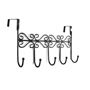Contemporary Steel Door Hanger <b>Rack</b> Durable Hanging Organizer Stylish Home Entryway Storage Accessory Solution - Product Image 1