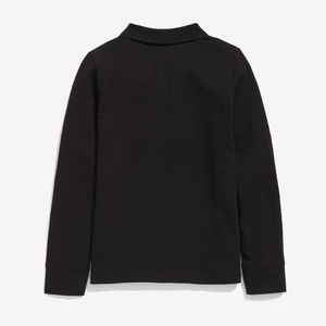 เสื้อโปโลแขนยาวสีแดงสดใส ระบายอากาศได้ดี สำหรับนักเรียนช่วงฤดูใบไม้ร่วง - Product Image 5
