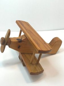 Sculpture décorative d'avion en bois, style vintage, pour table de salon, décoration de maison ou de bureau - Product Image 4