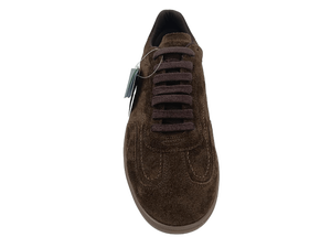 Chaussures de marche pour hommes en daim synthétique marron à lacets, confortables, avec semelle intermédiaire et extérieure en EVA, toutes saisons, décontractées, légères et absorbant les chocs - Product Image 1
