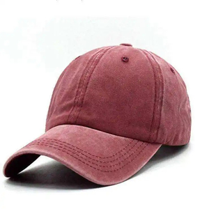 Unisex Acid Wash <b>Plain</b> Adjustable Strapback <b>Baseball</b> Trucker <b>Cap</b> Customized Embroidery 6 Panel Style Sporty Hat for Men Women No - Product Image 4