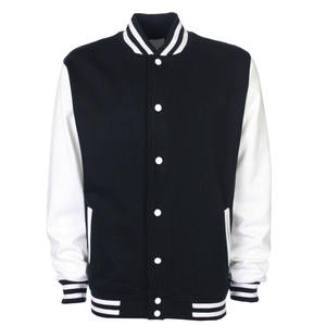 Custom College Varsity <b>Jacket</b> Wholesale Blank Formal <b>Canvas</b> Spring Unisex Football Jersey 2026 with original leather sleeves - Product Image 1