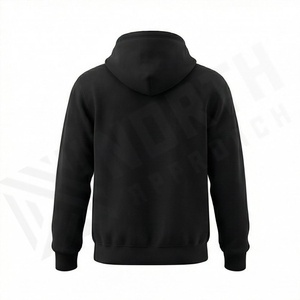 Sudaderas con capucha de algodón tejido personalizadas OEM disponibles, con cremallera completa y logotipo de la empresa impreso, uniformes antiencogimiento para personal para eventos. - Product Image 2