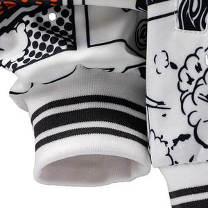 Nouvelle arrivée : Veste universitaire personnalisée 100 % polyester/coton, col en V, coupe-vent, chauffante, pour l'automne et l'hiver, impression d'équipe, tendance - Product Image 4