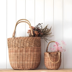 Handmade in Vietnam natural rattan picnic basket best quality <b>hamper</b> baskets for multi <b>storage</b> - Product Image 2