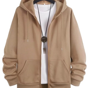 Sweat à capuche avec fermeture éclair complète pour hommes, sweat à capuche en coton éponge français avec logo personnalisé, impression personnalisée, sweat à capuche zippé lourd de haute qualité, vente en gros - Product Image 1