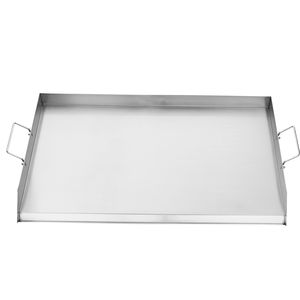 Piastra Rettangolare Universale 36x22 Pollici in Acciaio Inox per Griglia a Gas, Piastra Portatile per BBQ Teppanyaki - Product Image 4