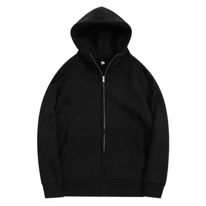 Sudadera con Capucha y Cierre de Cremallera Unisex, Color Lavanda, Corte Regular, Color Sólido, Ropa Casual de Otoño, Tejido de Felpa Francesa - Product Image 4