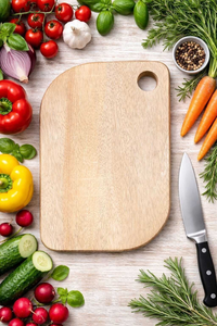 Natural <b>Rubber</b> Wood Cutting Board Rectangular Chopping <b>Block</b> With Hanging Hole Custom Kitchenware Wholesale Accessories Set - Product Image 4