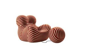 Sillón Seccional Moderno en Forma de L con Otomana Esférica, Sillón con Respaldo Acolchado, Ecológico, Desmontable, para Hotel, Apartamento, Villa - Product Image 6