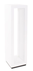 Modern White Wood <b>Console</b> <b>Table</b> <b>Narrow</b> Pedestal Storage Stand for Entryway Hallway Stair Area Living Room Furniture - Product Image 2