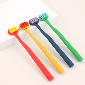 Smize Graphene <b>Plastic</b> Tongue <b>Cleaner</b> with Double-Sided Scraper Patented Design for Effective Interdental Cleaning - Product Image 2