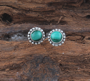 Boucles d'oreilles pendantes en turquoise naturelle, forme goutte d'eau, avec halo perlé en argent sterling 925, style vintage bohème, cadeau de mariage de luxe, bijoux raffinés - Product Image 1