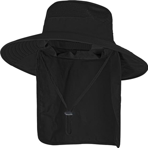 Chapeau de pêcheur en maille personnalisé, chapeau de plage anti-UV, chapeau bob rose avec rabat pour le cou, protection UV réglable pour la pêche et la chasse - Product Image 4