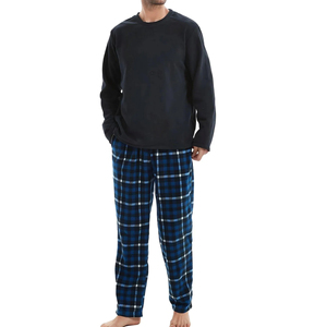 Men's Casual Long T-Shirt and Trousers Set with Oversized Stripe Print Jogging Tracksuit Sleepwear Outfit - Product Image 1