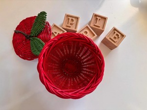 Cesta de Mimbre para Manzanas, Hecha a Mano, Natural, Cestas de Almacenamiento Hechas a Mano, Mimbre Natural, Moderna, Multifuncional, Hecha en Vietnam - Product Image 4
