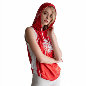 Sudadera sin Mangas de Malla 100% Poliéster para Fútbol, Sudadera sin Mangas Personalizada por Sublimación, Sudadera sin Mangas Personalizada para Mujer - Product Image 4