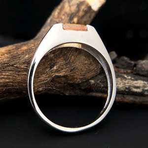 Citrine <b>Ring</b> 925 Sterling <b>Silver</b> Citrine Engagement <b>Ring</b> November Birthstone Unisex Jewelry - Product Image 3