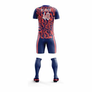 Maillots de foot personnalisés 100% polyester, manches courtes, shorts de foot, uniformes d'entraînement, uniformes de sport, OEM ODM - Product Image 6