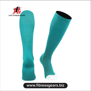 Just Fitness Gears Solid Color Knee High <b>Compression</b> <b>Socks</b> for Adults Summer <b>Running</b> Workouts Breathable Spandex Polyester - Product Image 1