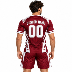 Conjunto de Uniforme de Fútbol Personalizado para Hombre, Uniforme Transpirable de Secado Rápido, Jersey de Entrenamiento, Pantalones Cortos de Fútbol, Ropa Deportiva Transpirable para Equipo de Fútbol - Product Image 2