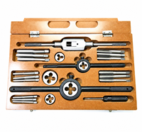 Kit de réparation de filetage 47 pièces British Association, jeu de tarauds et filières de 0BA à 10BA, avec coffret, filières et clé à tarauds