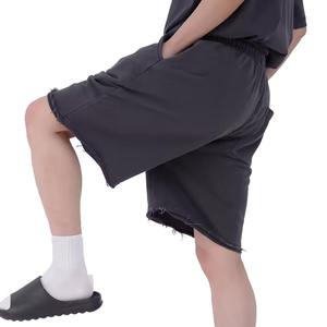 Pantalones Cortos Deportivos de Verano para Hombre, Estilo Urbano, Oversize, 100% Algodón French Terry, de Alta Calidad y Sostenibles - Product Image 3