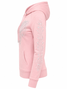 Women's <b>Rhinestone</b> Zip Up Hoodie Sparkling Crystal Hooded Sweatshirt Long Sleeve Casual <b>Jacket</b> with Pockets Soft Warm Fit - Product Image 3
