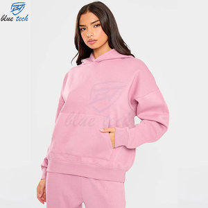 High Quality Custom Logo Printed Women Tracksuit Hoodie Trouser Set 100% Cotton Comfortable Gym Wear Streetwear Outfit Wholesale - Product Image 3