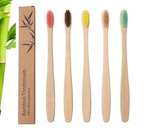 Brosse à dents en bambou avec logo personnalisé pour cadeaux d'entreprise en gros à prix compétitif - Product Image 6