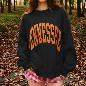 Women's Winter Solid Soft Cotton Mock Neck Streetwear Custom Logo Embroidered Fleece Oversized Pullover Sweatshirt - Product Image 5