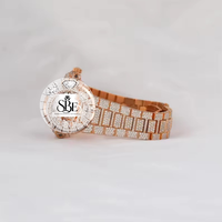 Luxuriöse Diamant Hip-Hop Automatikuhr VVS1 Bussdown Moissanit-Uhr Iced Out für Herren mit Box