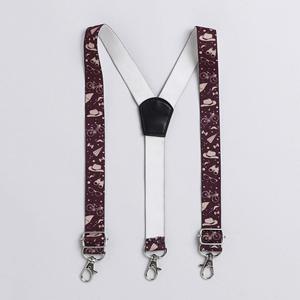 เสื้อสายเดี่ยวพิมพ์ลายทางลาย Polka tots-Maroon - Product Image 2